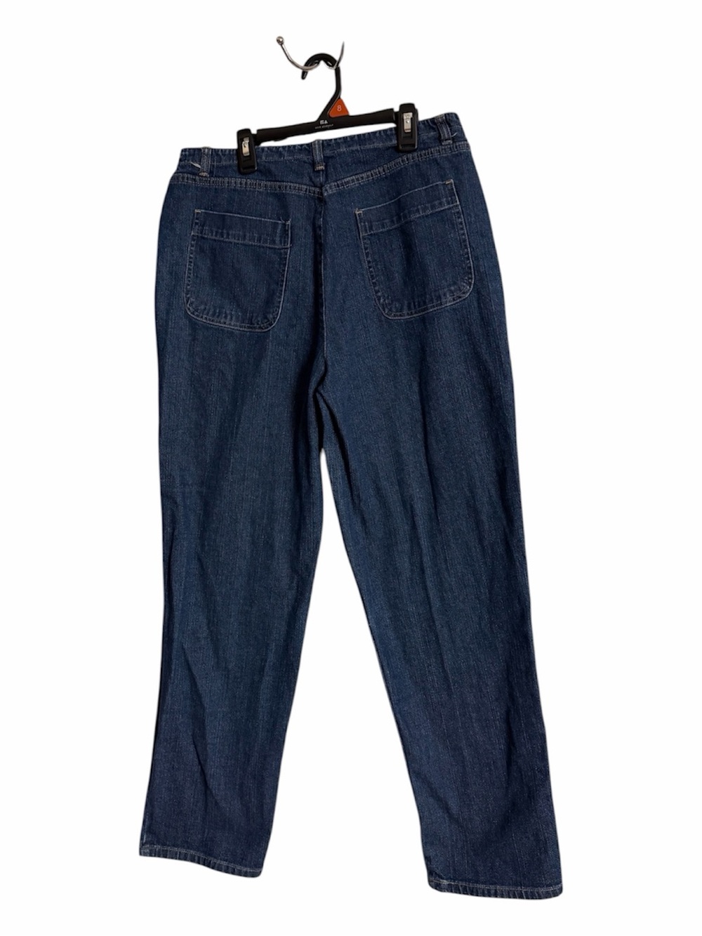 Liz Claiborne Dark Blue Wide Straight-Leg Women's Jeans Size 14R Vintage